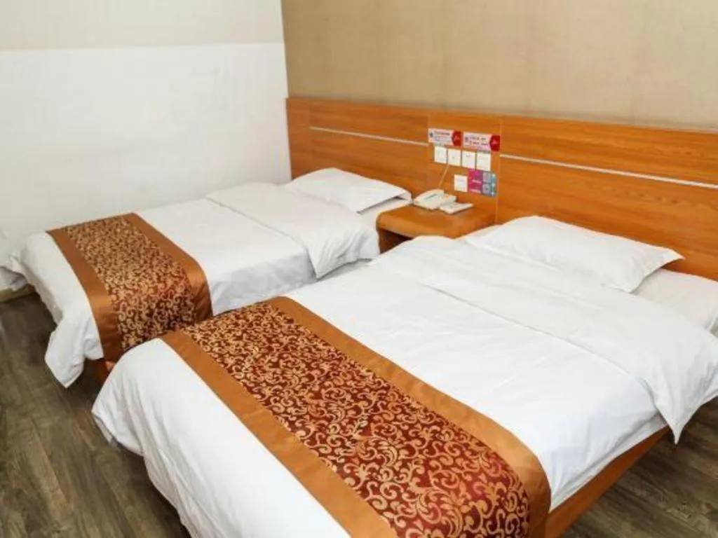 Bed in Thank Inn Hotel Hebei Hengshui Ronghua North Street