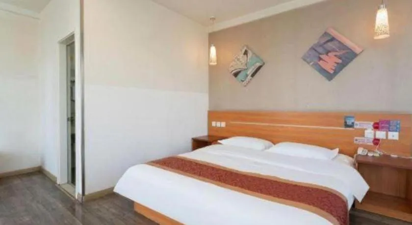 Bed in Thank Inn Hotel Hebei Hengshui Ronghua North Street