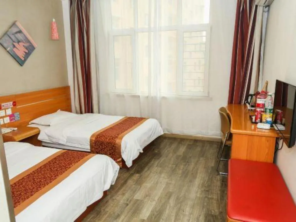 Bed in Thank Inn Hotel Hebei Hengshui Ronghua North Street