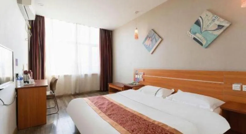 Bed in Thank Inn Hotel Hebei Hengshui Ronghua North Street