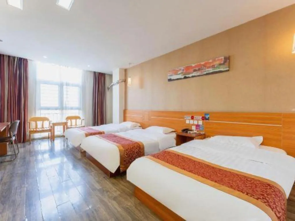 Bed in Thank Inn Hotel Hebei Hengshui Ronghua North Street