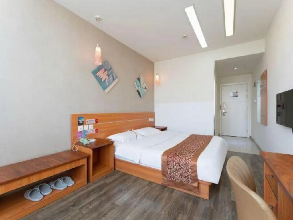 Bed in Thank Inn Hotel Hebei Hengshui Ronghua North Street