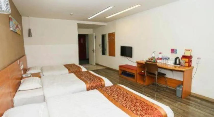 Bed in Thank Inn Hotel Hebei Hengshui Ronghua North Street
