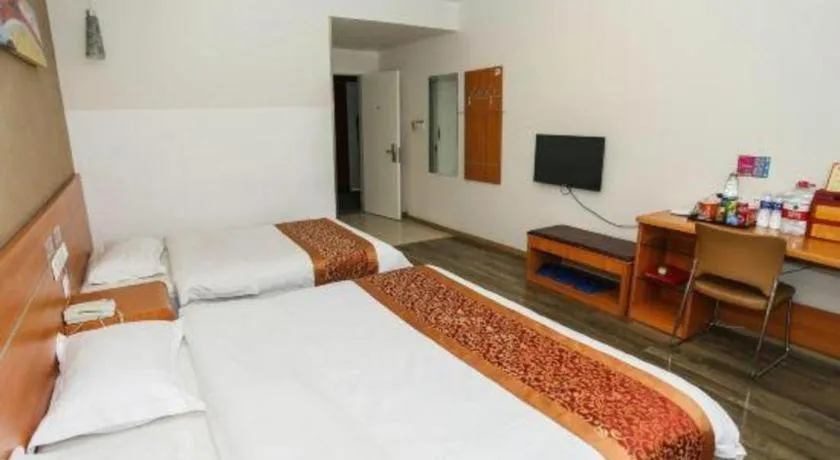 Bed in Thank Inn Hotel Hebei Hengshui Ronghua North Street
