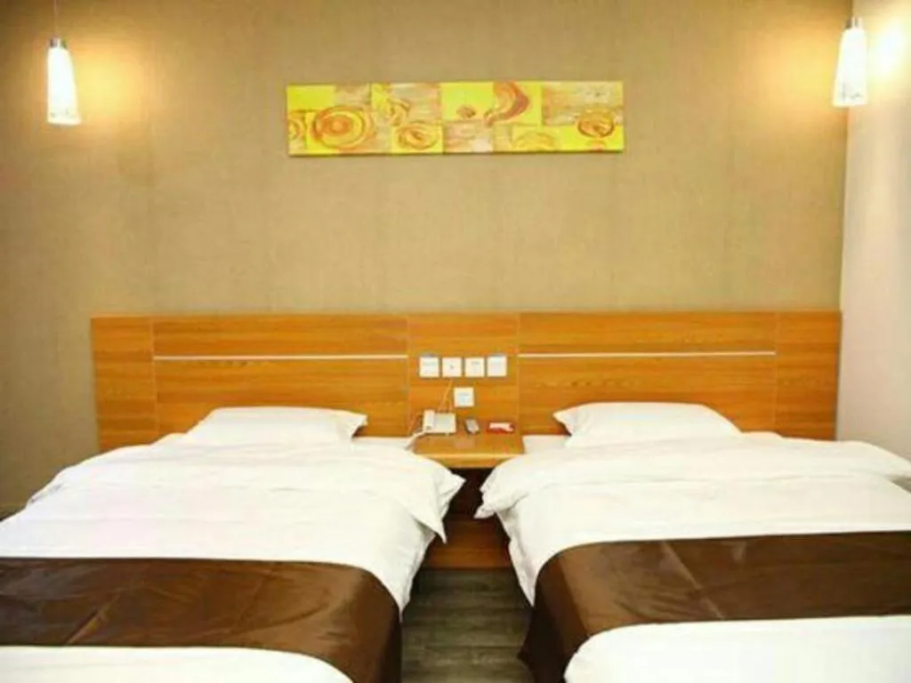 Bed in Thank Inn Hotel Hebei Hengshui Ronghua North Street