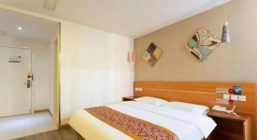 Bed in Thank Inn Hotel Hebei Hengshui Ronghua North Street