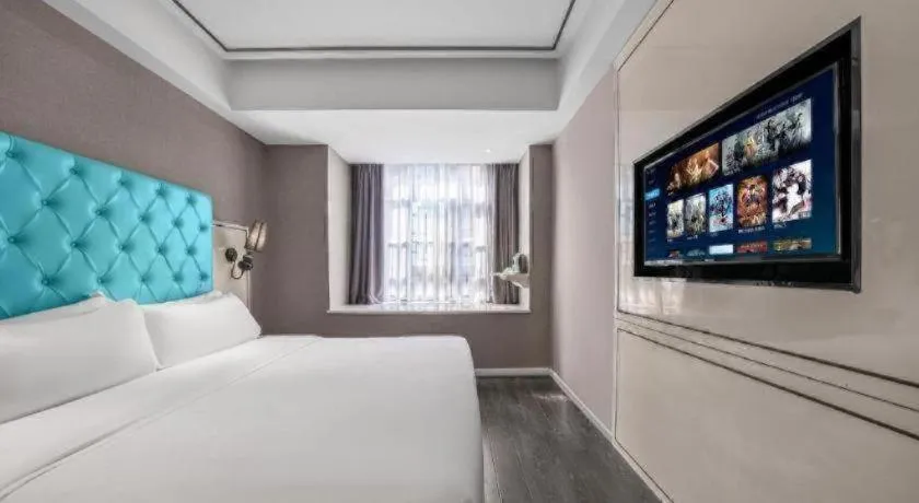 Bed in Xana Hotelle Chongqing Jiefangbei Center Branch