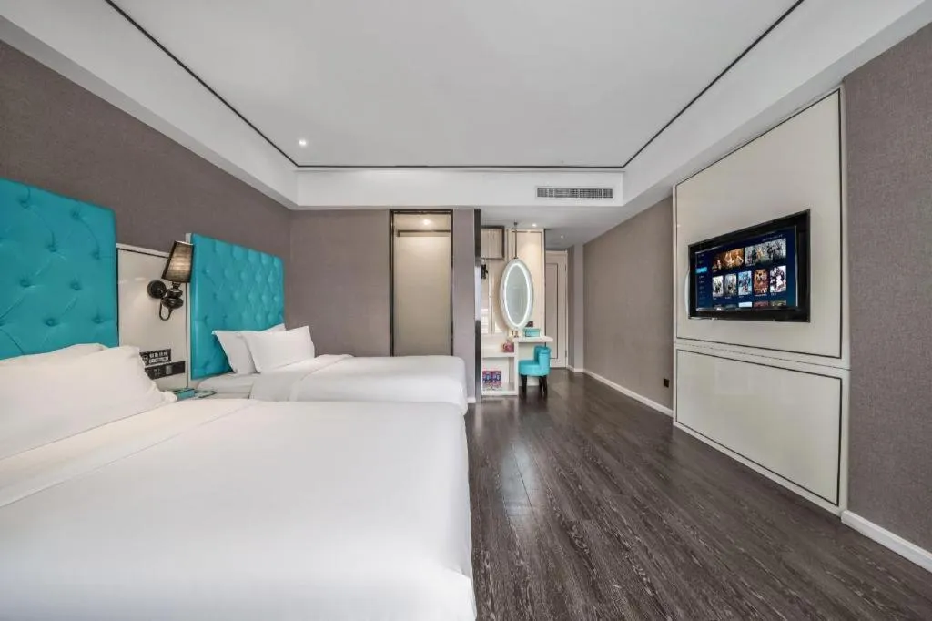 Bed in Xana Hotelle Chongqing Jiefangbei Center Branch