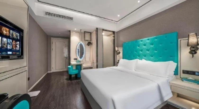 Bed in Xana Hotelle Chongqing Jiefangbei Center Branch