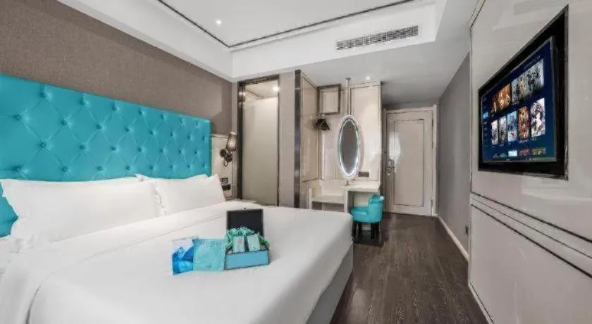 Bed in Xana Hotelle Chongqing Jiefangbei Center Branch