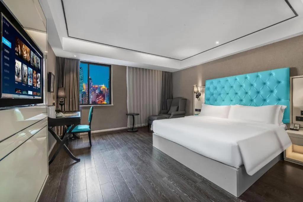 Bed in Xana Hotelle Chongqing Jiefangbei Center Branch