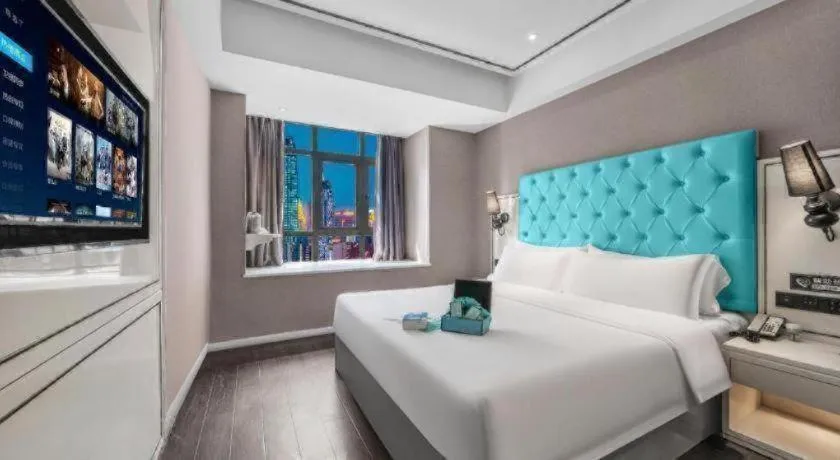 Bed in Xana Hotelle Chongqing Jiefangbei Center Branch