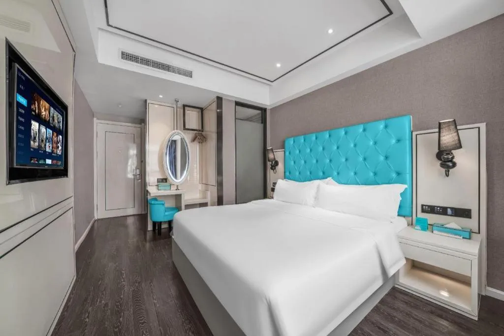 Bed in Xana Hotelle Chongqing Jiefangbei Center Branch