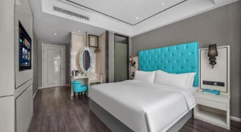 Bed in Xana Hotelle Chongqing Jiefangbei Center Branch