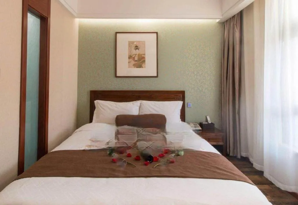 Bed in James Joyce Coffetel Xian Dayanta Metro Station Branch