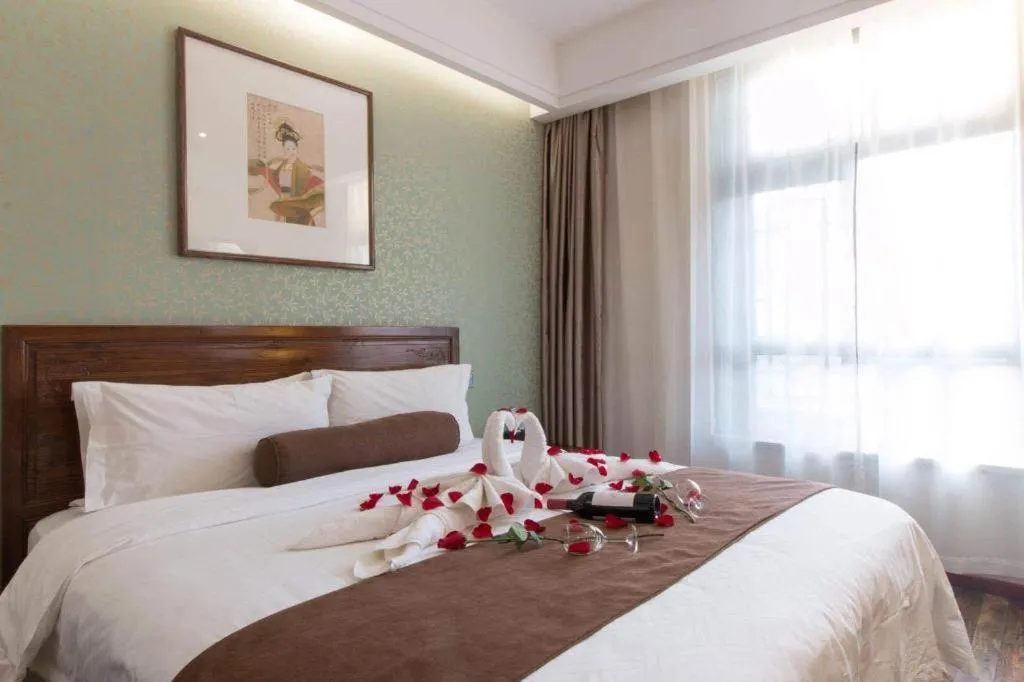 Bed in James Joyce Coffetel Xian Dayanta Metro Station Branch