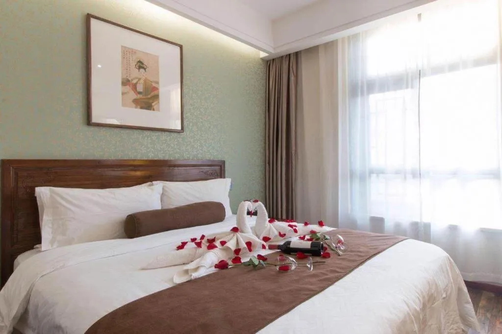 Bed in James Joyce Coffetel Xian Dayanta Metro Station Branch