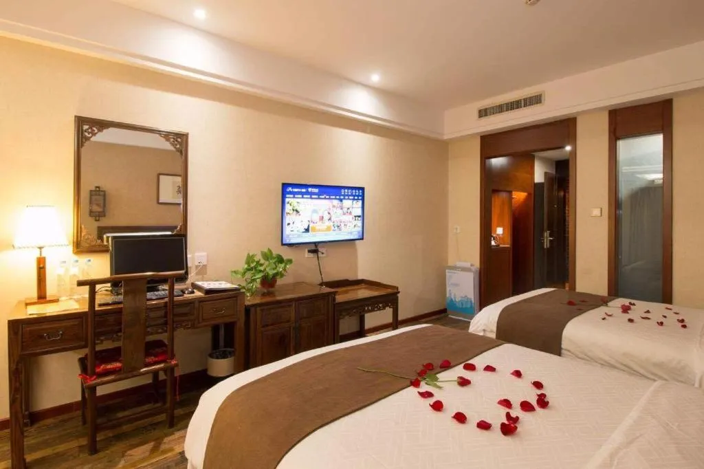 Bed in James Joyce Coffetel Xian Dayanta Metro Station Branch