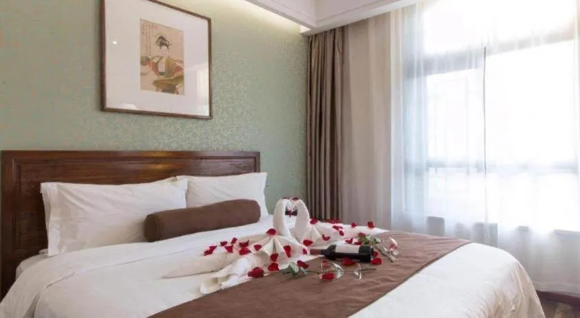 Bed in James Joyce Coffetel Xian Dayanta Metro Station Branch