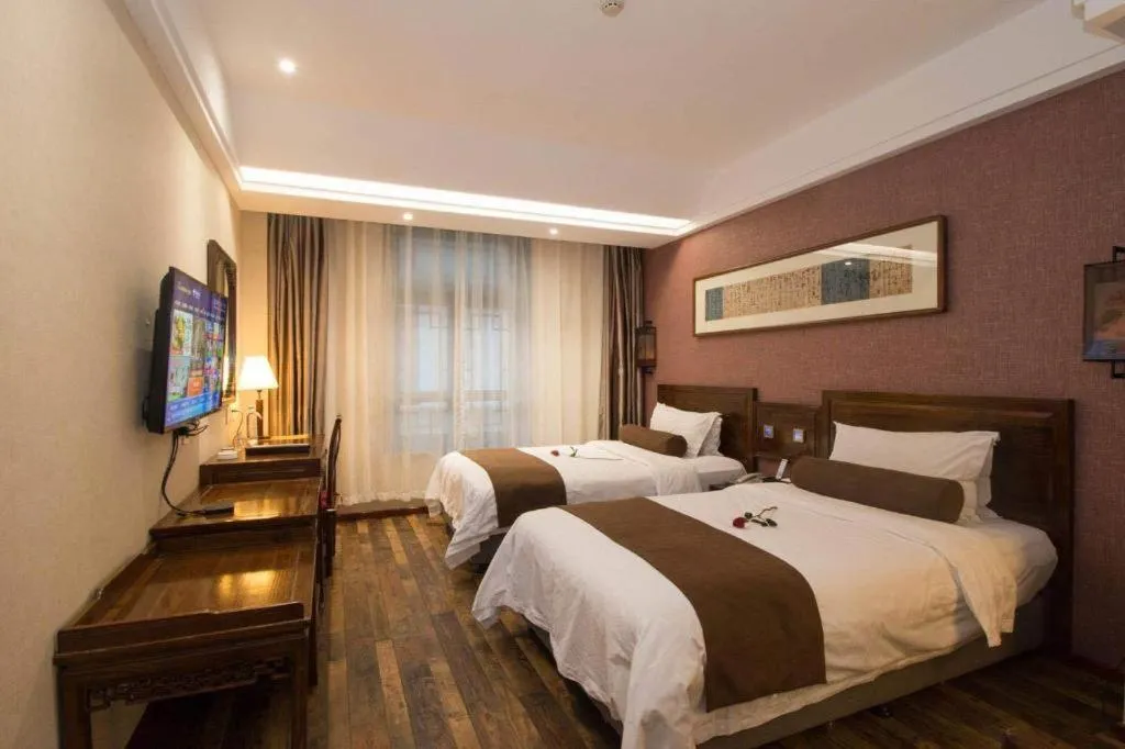 Bed in James Joyce Coffetel Xian Dayanta Metro Station Branch