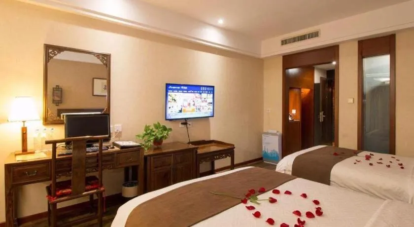 Bed in James Joyce Coffetel Xian Dayanta Metro Station Branch