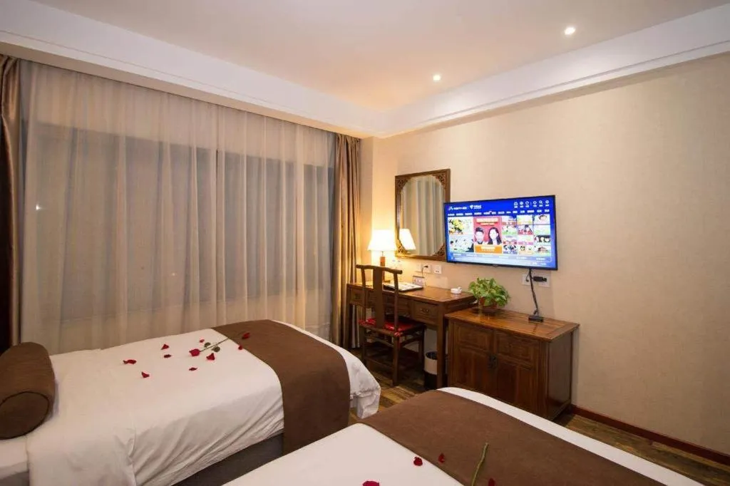 Bed in James Joyce Coffetel Xian Dayanta Metro Station Branch