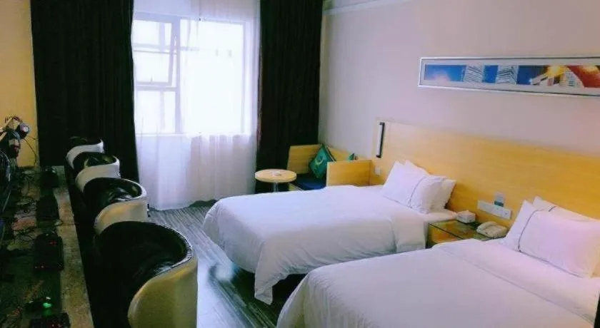 Bed in City Comfort Inn Xianning South Station Wanda