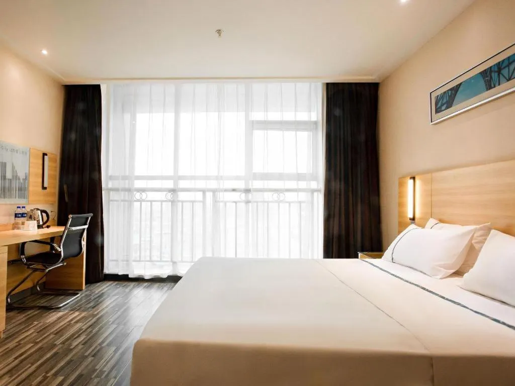 Bed in City Comfort Inn Xianning South Station Wanda