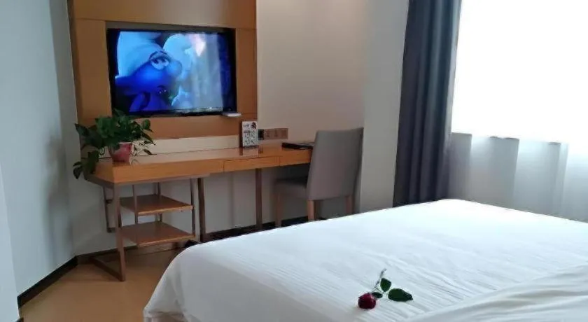 Bed in GreenTree Inn Anqing Yuexixian Wenquan Branch