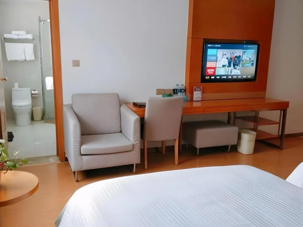 Bed in GreenTree Inn Anqing Yuexixian Wenquan Branch