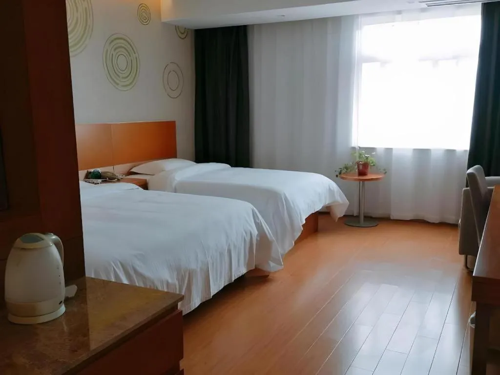 Bed in GreenTree Inn Anqing Yuexixian Wenquan Branch