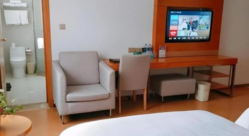 Bed in GreenTree Inn Anqing Yuexixian Wenquan Branch