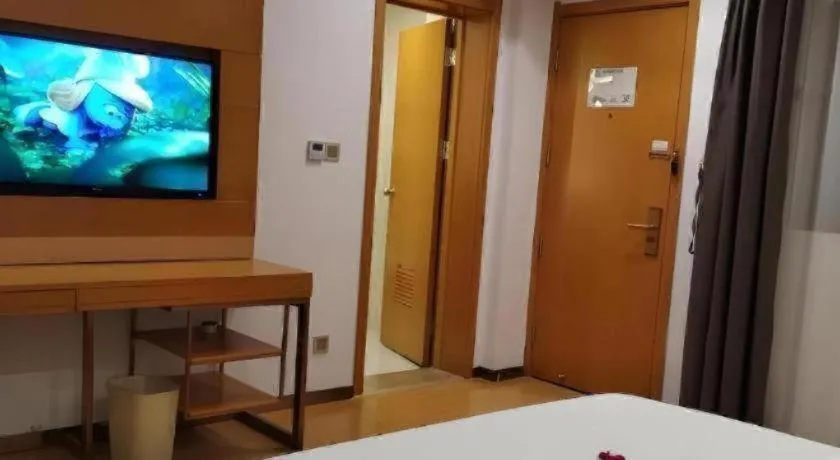 Bed in GreenTree Inn Anqing Yuexixian Wenquan Branch