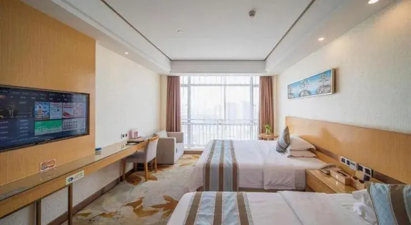 Bed in GreenTree Alliance Foshan West Station Luowu Road Hotel Bed in GreenTree Alliance Foshan West Station Luowu Road Hotel