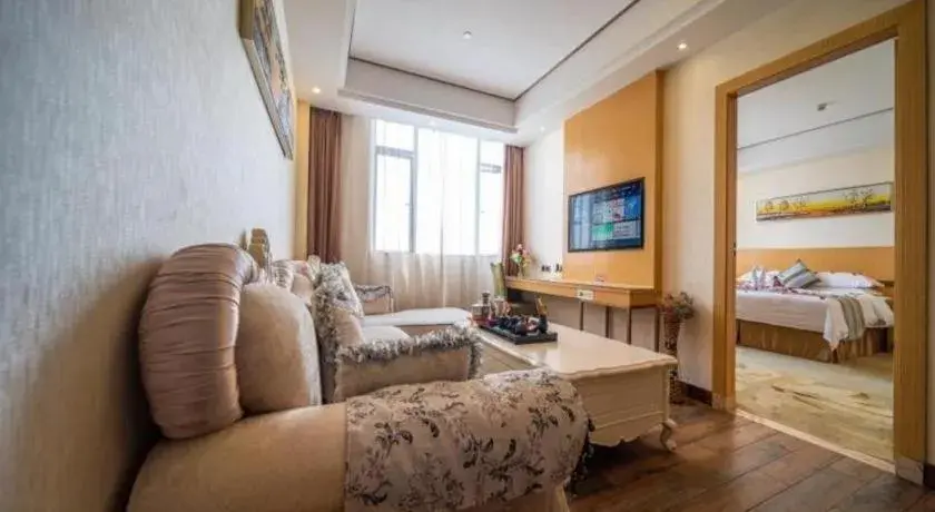 Bed in GreenTree Alliance Foshan West Station Luowu Road Hotel Bed in GreenTree Alliance Foshan West Station Luowu Road Hotel