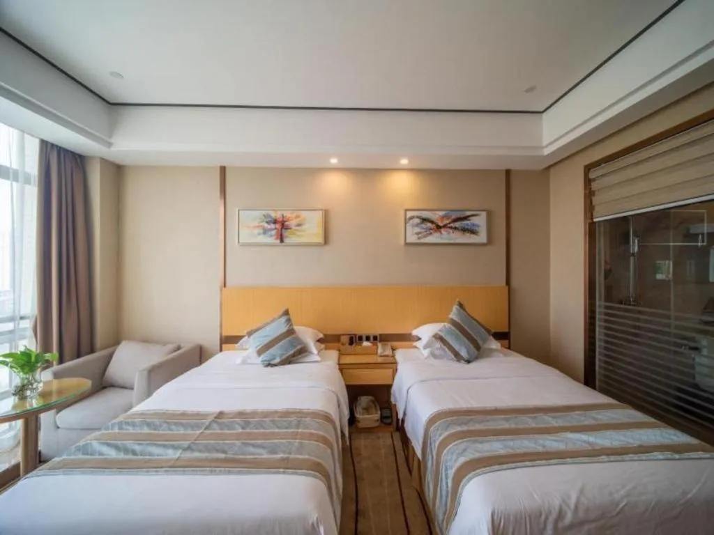 Bed in GreenTree Alliance Foshan West Station Luowu Road Hotel