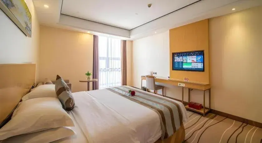 Bed in GreenTree Alliance Foshan West Station Luowu Road Hotel Bed in GreenTree Alliance Foshan West Station Luowu Road Hotel