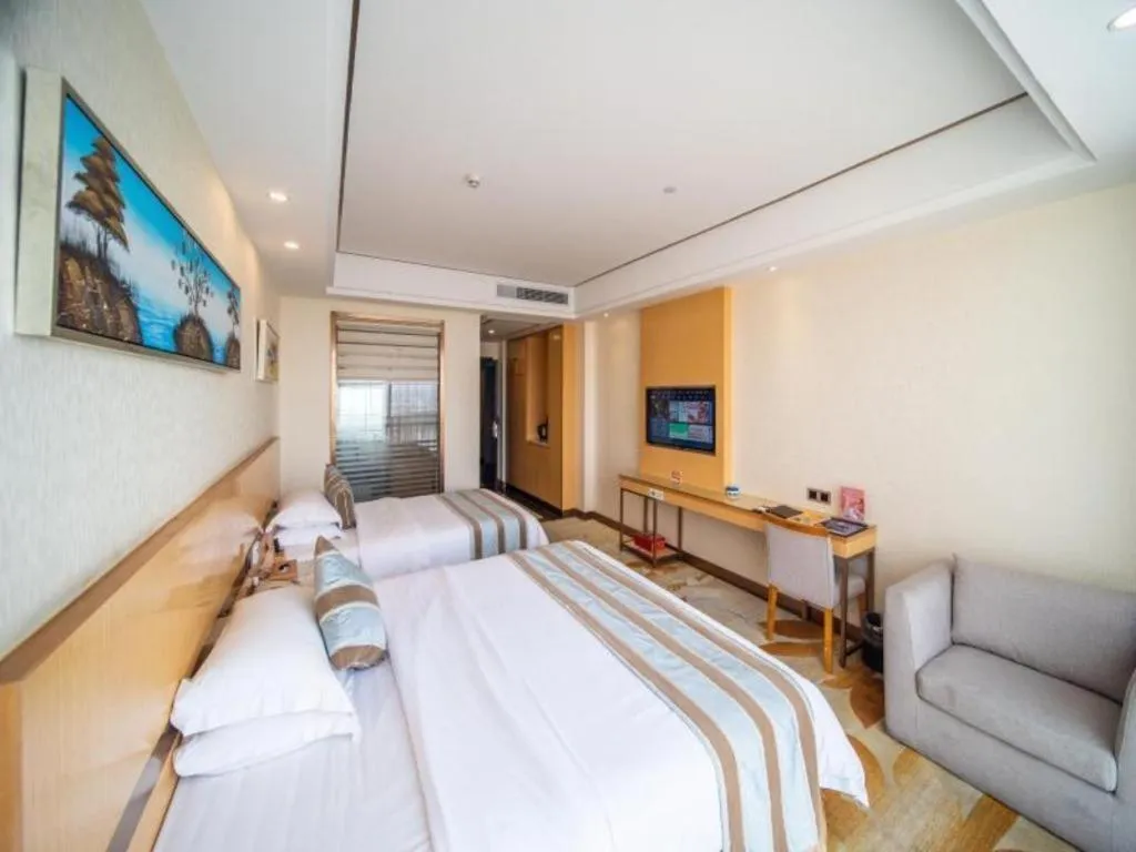 Bed in GreenTree Alliance Foshan West Station Luowu Road Hotel