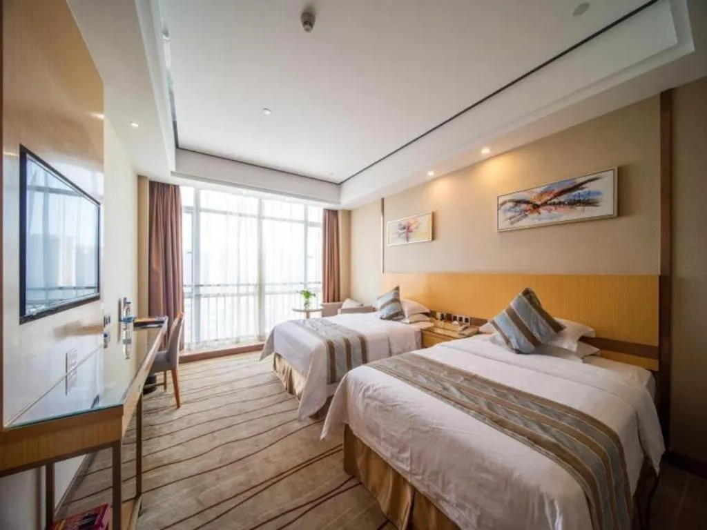 Bed in GreenTree Alliance Foshan West Station Luowu Road Hotel