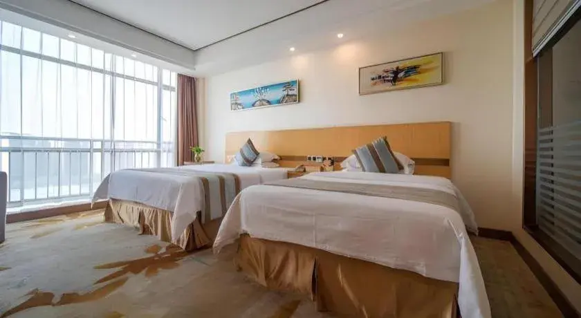 Bed in GreenTree Alliance Foshan West Station Luowu Road Hotel Bed in GreenTree Alliance Foshan West Station Luowu Road Hotel