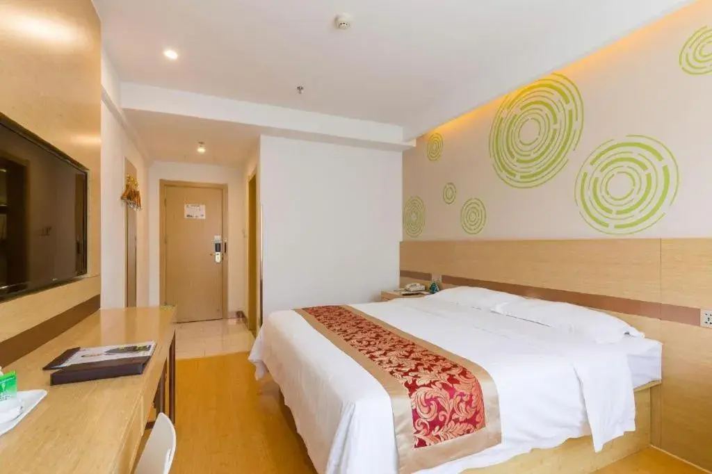 Bed in GreenTree Inn Shenyang Shenhe District Wuai Street Bed in GreenTree Inn Shenyang Shenhe District Wuai Street