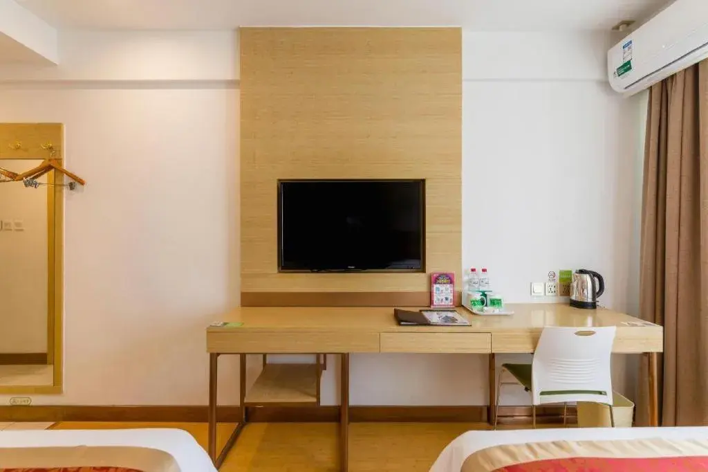 Bed in GreenTree Inn Shenyang Shenhe District Wuai Street Bed in GreenTree Inn Shenyang Shenhe District Wuai Street