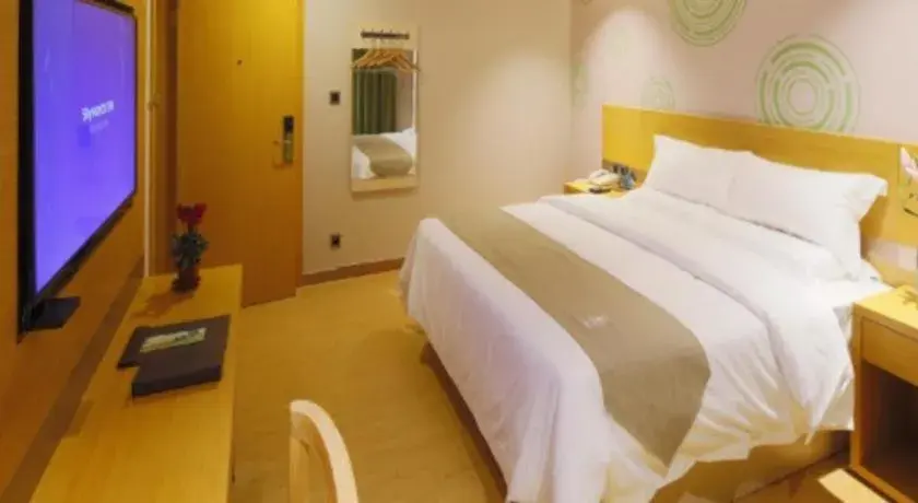 Bed in GreenTree Inn Shandong Heze Caoxian Zhuangzhai Town Oriental Times City Business Hotel Bed in GreenTree Inn Shandong Heze Caoxian Zhuangzhai Town Oriental Times City Business Hotel