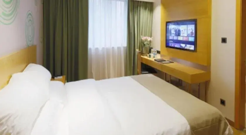 Bed in GreenTree Inn Shandong Heze Caoxian Zhuangzhai Town Oriental Times City Business Hotel Bed in GreenTree Inn Shandong Heze Caoxian Zhuangzhai Town Oriental Times City Business Hotel