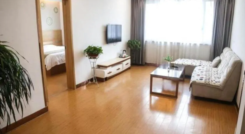 Bed in GreenTree Inn Shandong Heze Caoxian Zhuangzhai Town Oriental Times City Business Hotel