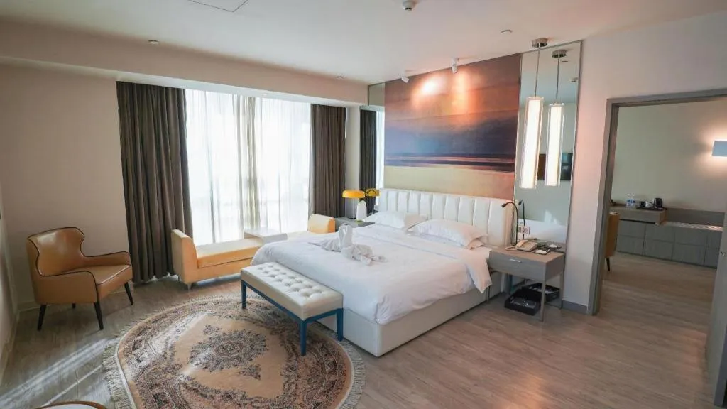 Bed in Jinjiang Metropolo Hotel - Turpan Administration Center