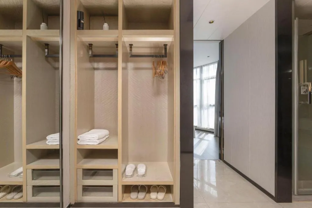 Bed in Echarm Hotel Wuxi Zhongnan Road Ancient Canal