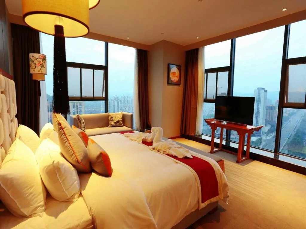 Bed in Hengding Century Hotel Chengdu