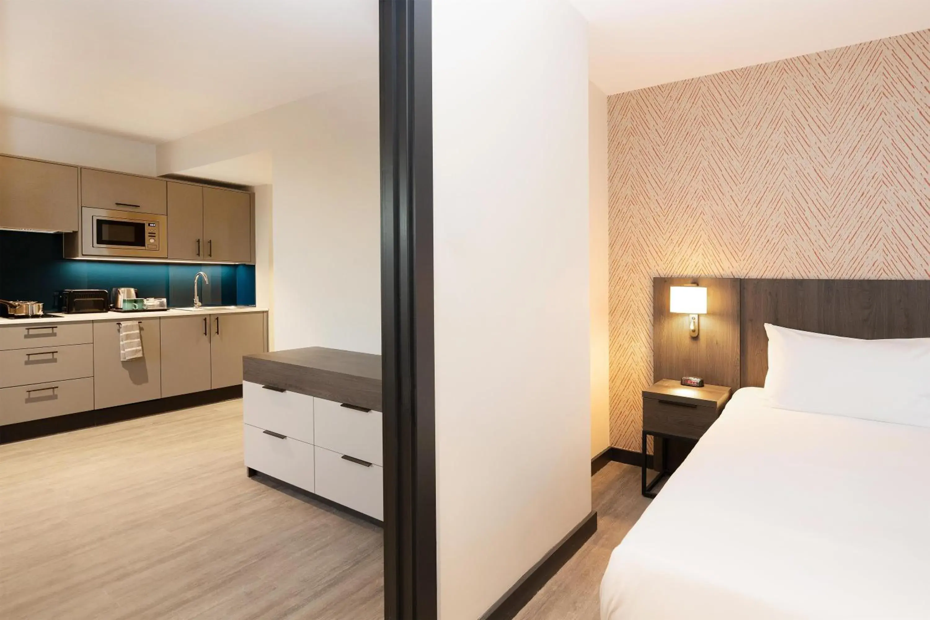 Bedroom, Bed in Hyatt House Leeds Bedroom, Bed in Hyatt House Leeds