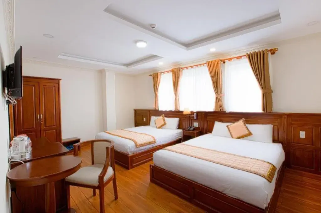 Bed in Thuy Hien Hotel Bed in Thuy Hien Hotel